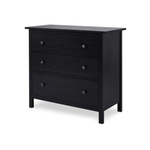 Комод с 3 ящиками деревянный, Хемнэс Hemnes/ Кымор, 108х50х96 см,черный