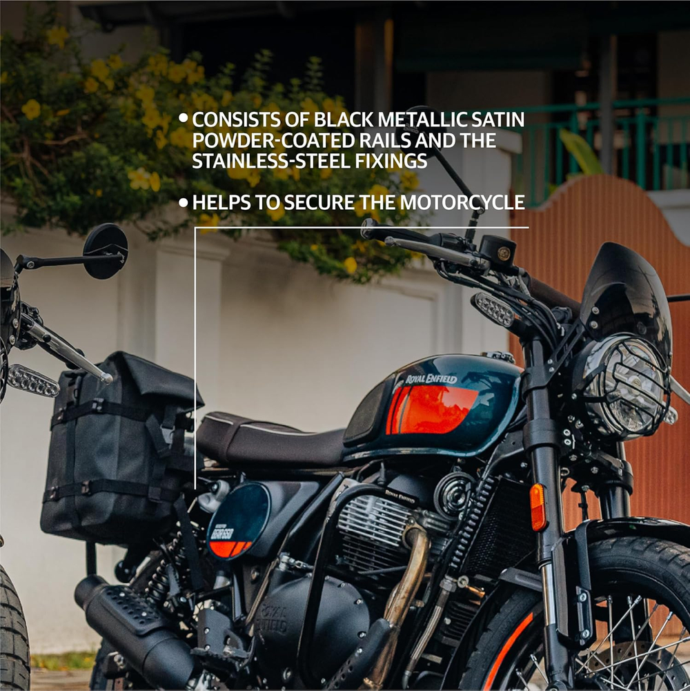 Комплект крепежа для боковых кофров Royal Enfield, черного цвета, арт. 1990524
