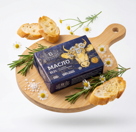 Масло сладкосливочное 82.5% 200 гр, Беловежские сыры