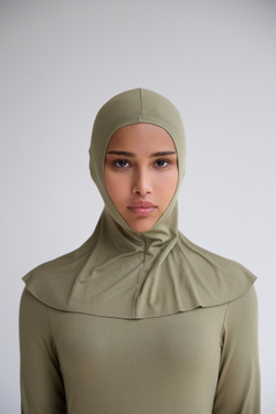 Балаклава утонченная со швом хаки