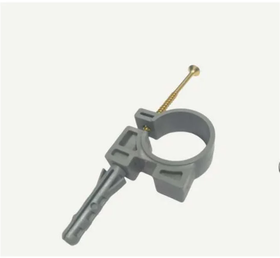 Пластмассовый хомут с дюбелем Terma для трубы 50-55 мм, с саморезом 60957