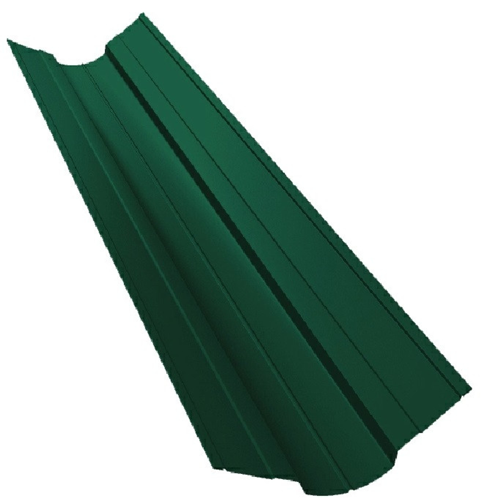 Ендова верхняя фигурная Grand Line Satin Ral 6005 150х150 мм резка