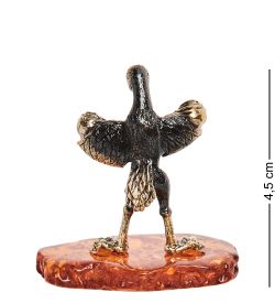 Народные промыслы AM-1799 Фигурка «Аист» (латунь, янтарь)