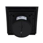 Вытяжной сверхмощный вентилятор ММ-Р 06 стекло овал 169 м³/час с обратным клапаном черный матовый