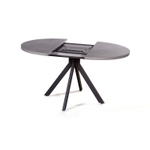 Стол круглый Corfu раздвижной  (100+40) камень темный