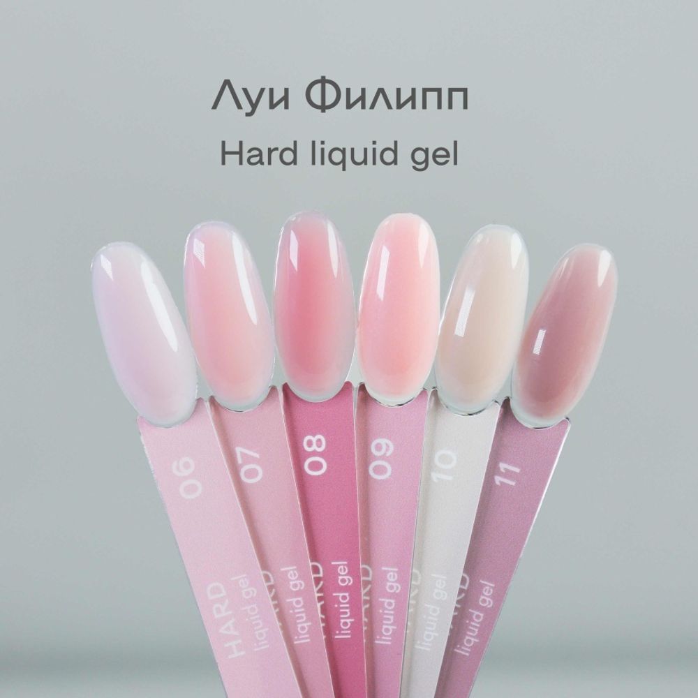 Луи Филипп Hard Liquid Gel 06 - Гель для донаращивания и укрепления ногтей, 15мл2