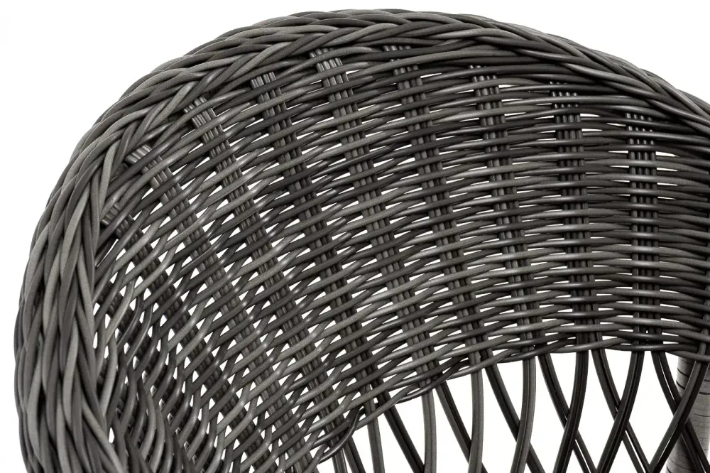 "Сицилия" плетеный стул из искусственного ротанга, цвет графит