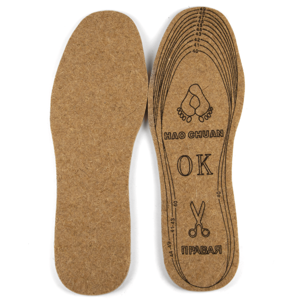 Стельки войлочные, Коричневый