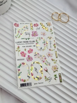 Lucky Rose Слайдеры наклейки для ногтей Foil 188