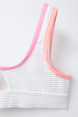 ZARA БИКИНИ КОНТРАСТНЫМИ КРОМКАМИ, БЕЛЫЙ