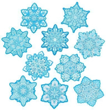 Комплект украшений на скотче 165х195 мм. двухсторон. "Снежинки" (Сфера)