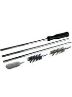 Набор для чистки оружия 16 калибра в БЛИСТЕРЕ, с металлическим 7мм шомполом в оплетке.