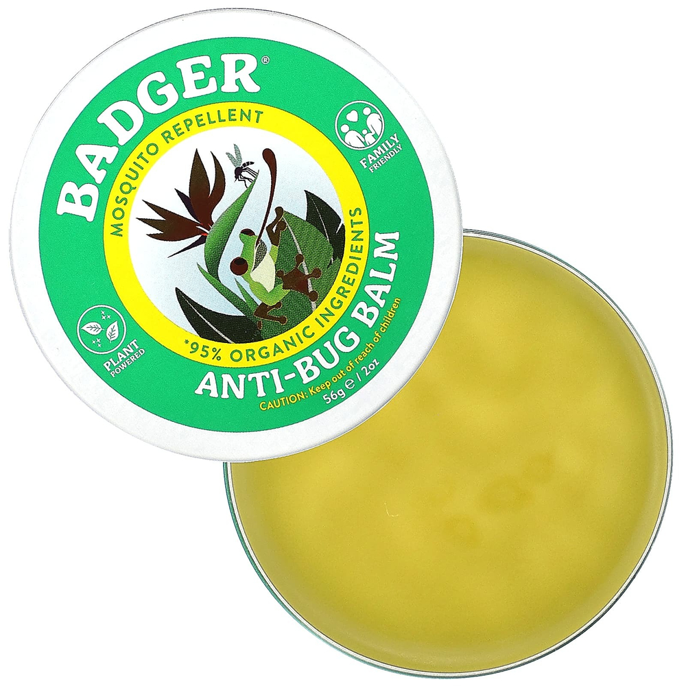 Badger, Бальзам с защитой от насекомых с цитронеллой и розмарином, 56 г (2 унции)