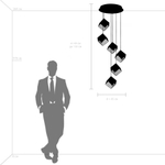 805569 Люстра QUBICA 6х2W(led) G4 12V ЗОЛОТО/ХРОМ/ПРОЗРАЧНЫЙ