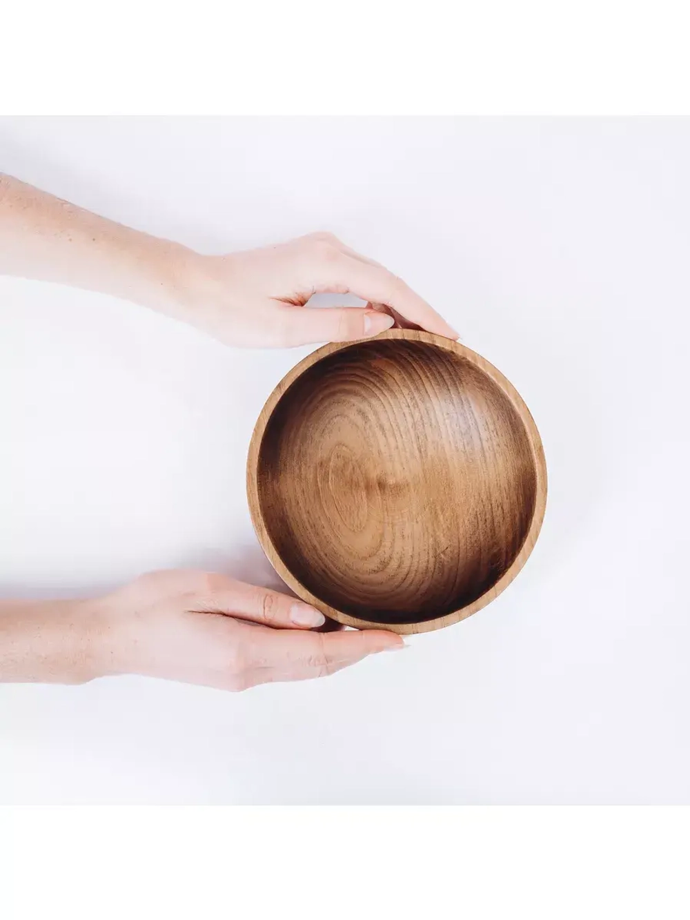 Тарелка деревянная глубокая из кедра 17 см