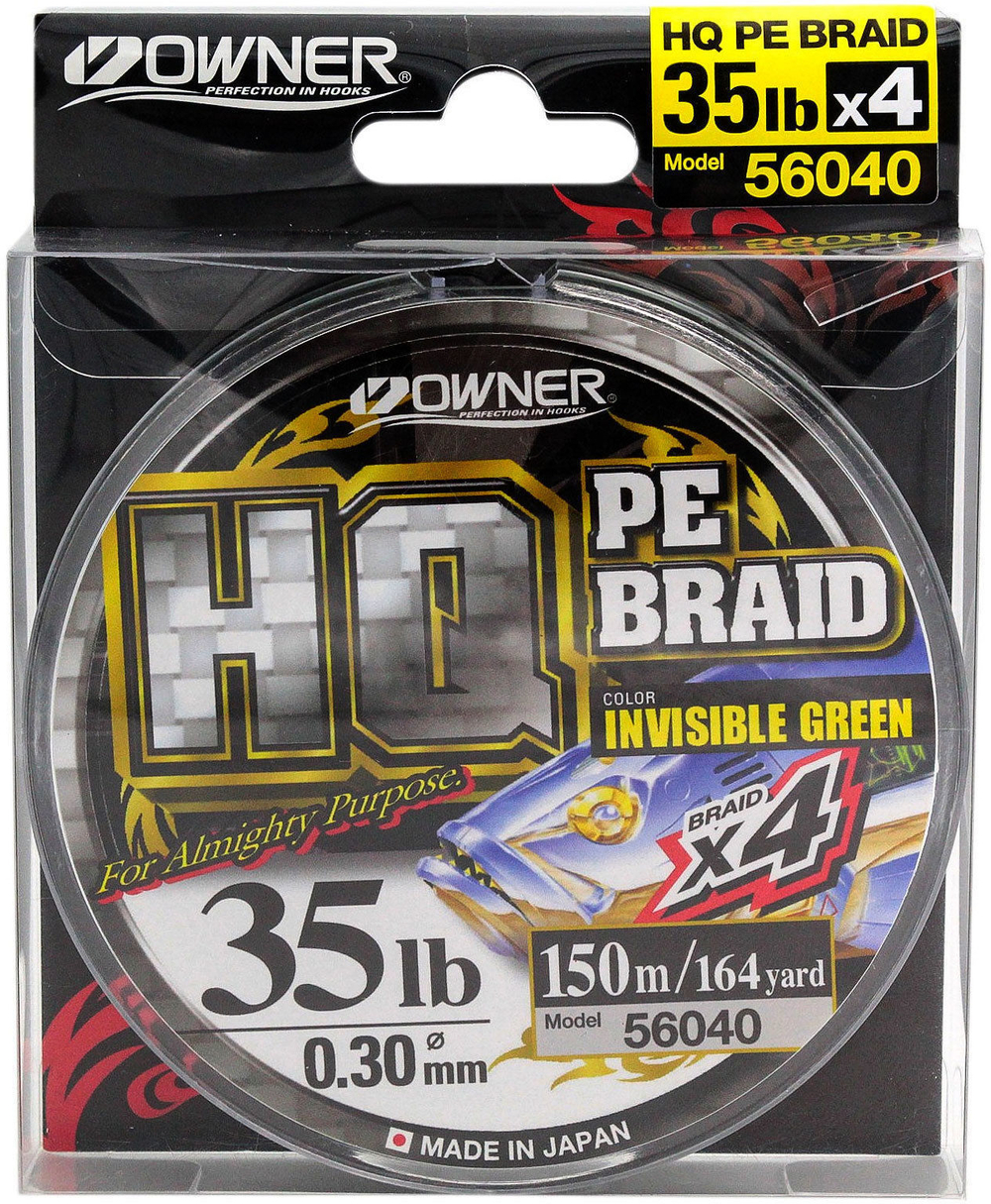 Плетеный шнур OWNER /HQ PE BRAID LINE 150m,/ 0,25mm,