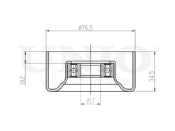 Ролик натяжной приводного ремня UNIO TNS-10204