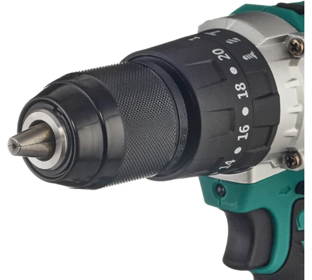 "MINLI Аккумуляторная Бесщеточная ударная Дрель-шуруповерт / 13mm 80N.m Li-ion 18Vx2 DC105-4.0A