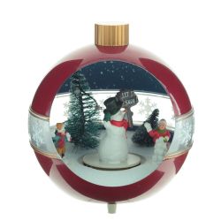 GAEM Фигурка декоративная "Рождество" (4 мелодии, подсвет, движ, 3xAA н/п, +USB), L17 W15 H1