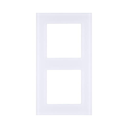 Рамка 2-постовая, стекло белый Kollinger Asthetik AS2WH