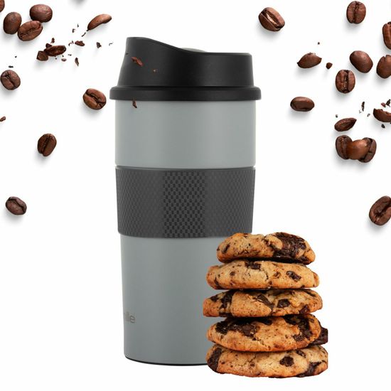 Термокружка 480 мл. из нержавеющей стали Kamille KM 2151A с TPR вставкой