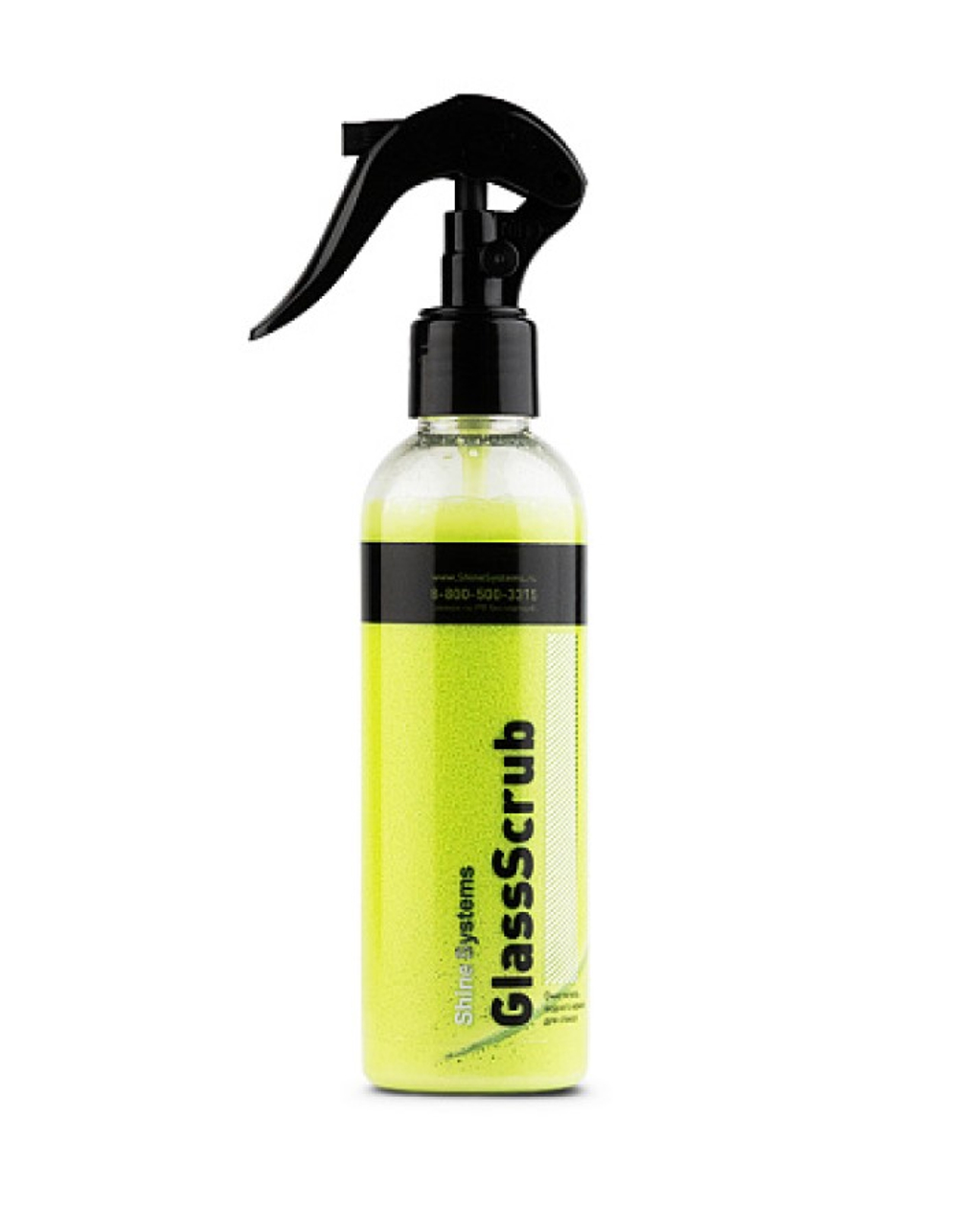 Shine Systems GlassScrub - очиститель водного камня для стекол, 200 мл