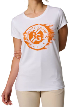 Женская теннисная футболка Roland Garros Stephanie T-Shirt - White