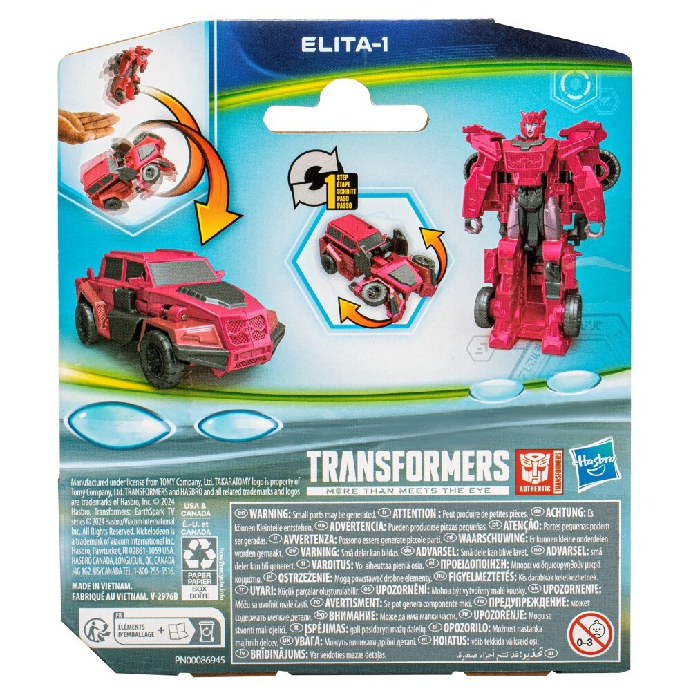 Hasbro Transformers EarthSpark - Элита 1 1-шаговая переворачивающаяся фигурка F8662 / артикул   F6229 F8662  / GTIN 5010996195142