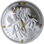 20 долларов. Бог Один Скандинавские боги. Канада. 2019 год