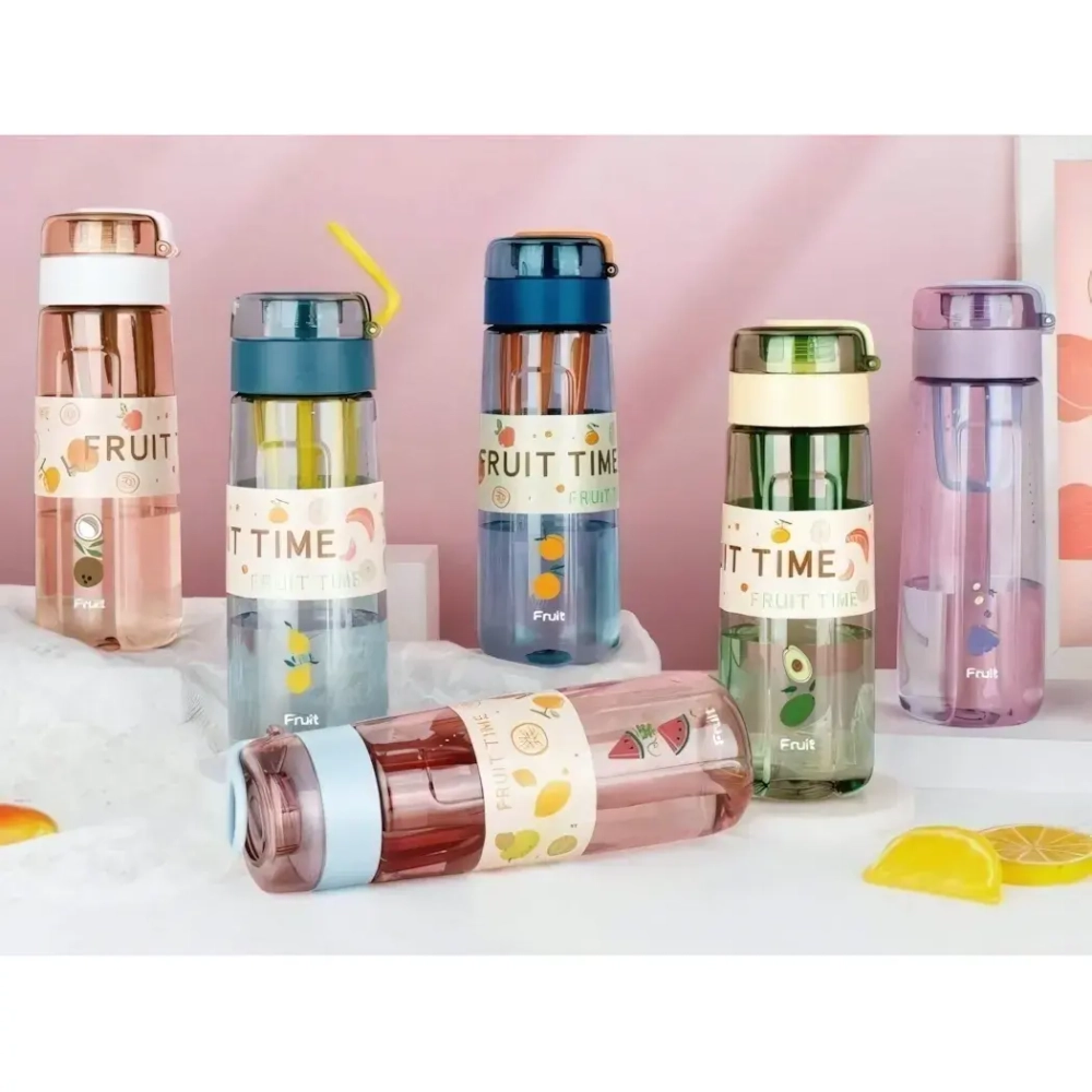 Бутылка питьевая пластиковая 500мл «FRUIT TIME»"