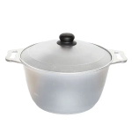 Кастрюля 6л литой алюминий с крышкой КМ-к60