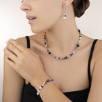 Колье Coeur de Lion Blue 4013/10-0700 цвет фиолетовый, белый, черный