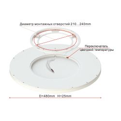 Citilux Бейсик CL738401V Светильник накладной Чёрный