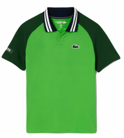 Футболка для мальчика теннисная Lacoste Sport X Daniil Medvedev Jersey Polo Shirt - green