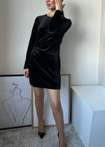 Бархатное платье Zara, S