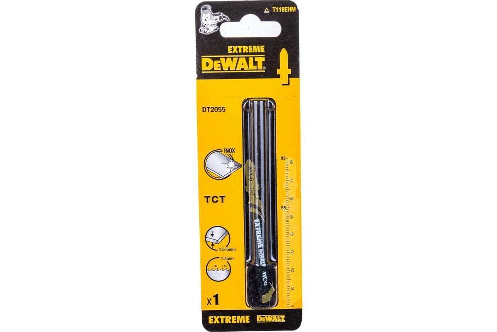 Пилка по металлу, карбид-вольфрамовые зубья, T118EHM 1 шт. DEWALT DT2055