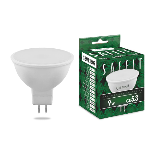 Лампа светодиодная LED SAFFIT SBMR1609 MR16 9W GU5.3 6400K 230v