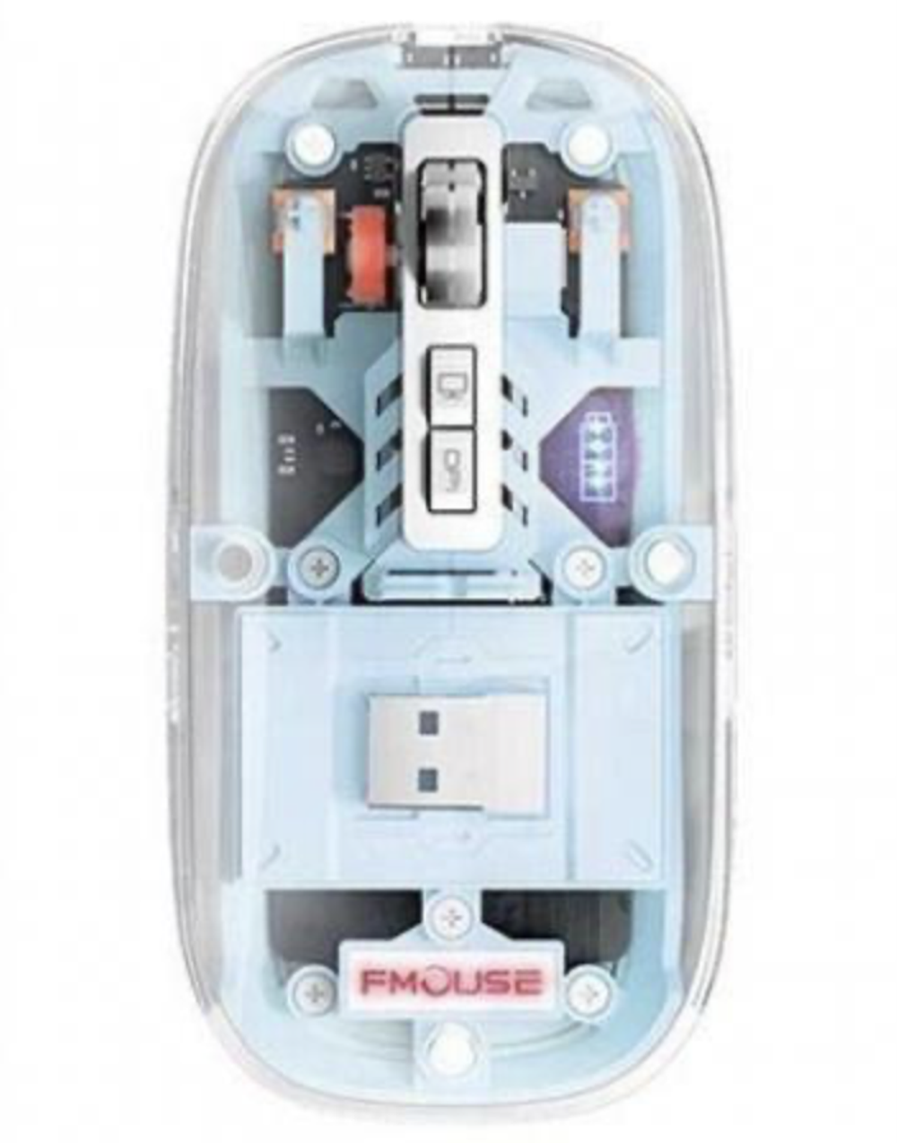 Мышь беспроводная FMouse M133, голубой