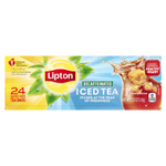 Lipton, Черный чай со льдом, без кофеина, 24 чайных пакетика для всей семьи, 148 г (5,25 унции)