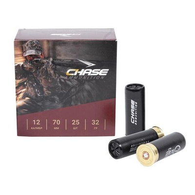 Патрон 12/70 CHASE дробь № 3, 32 гр., коробка 25 шт.