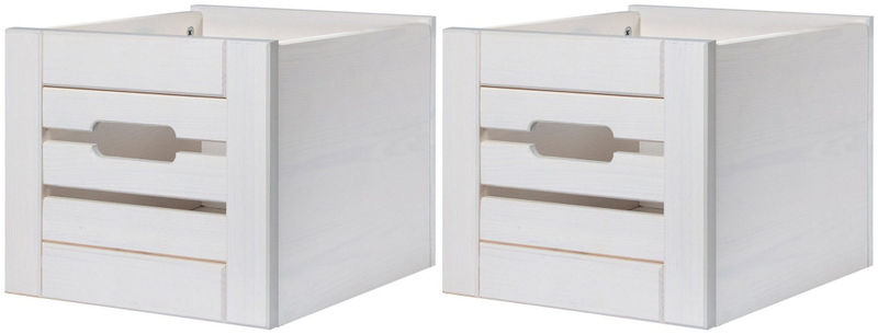 Ящики для хранения Венеция белые, 2 шт.