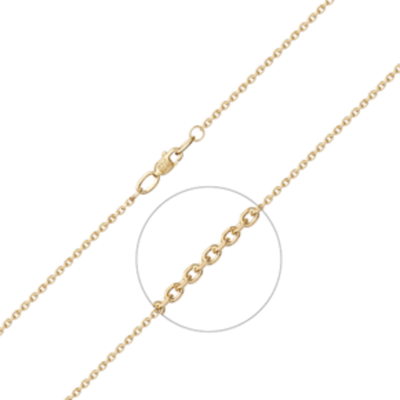 Цепь из лимонного золота (плетение якорное) Артикул: 21-0813-045-1130-17