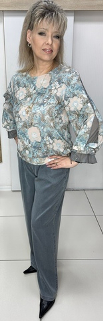 Нарядная двойная блузка с подвеской