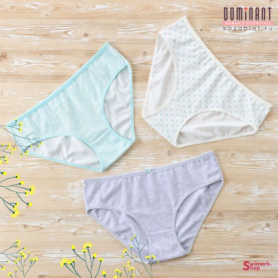 Трусики женские DOMINANT 55000-195, FULL BRIEF, 3 шт. в уп.