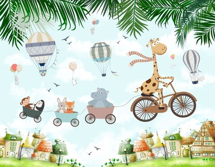 Жираф в тропиках