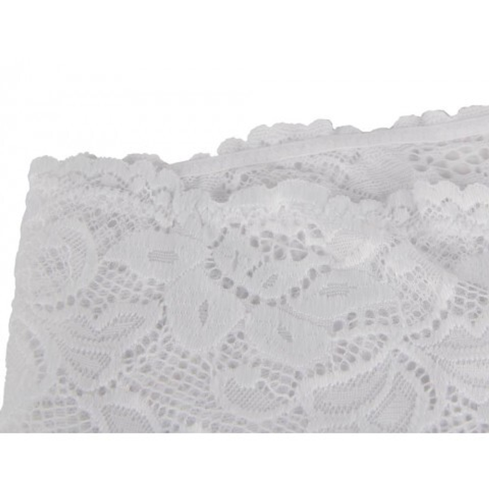 Трусики-шортики кружевные, белые, XS-S