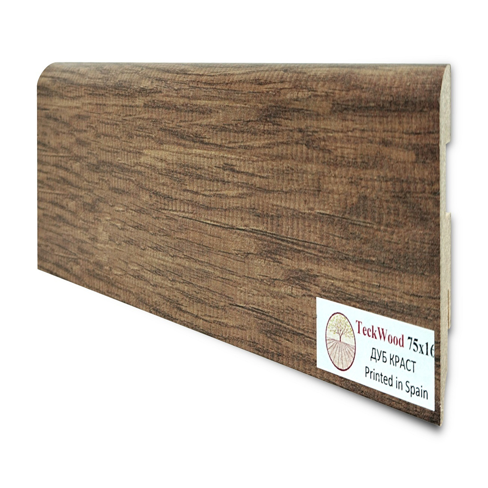 Плинтус напольный Teckwood Дуб Краст (Oak Crust) 75х16
