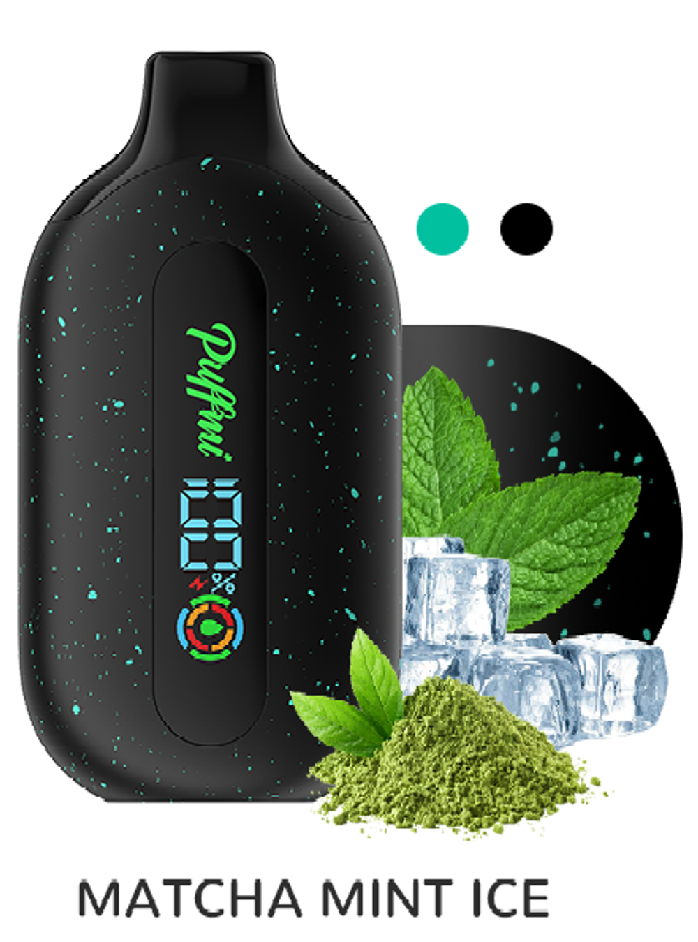 Puffmi Pure Matcha mint ice - матча-мята-лёд 12000 купить в Москве с доставкой по России