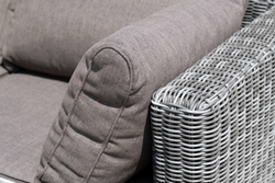 "Лунго" трансформирующаяся лаунж-зона из искусственного ротанга, цвет графит