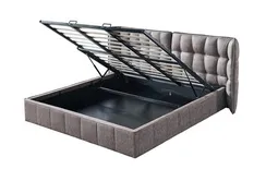 Кровать Hush с подъемным механизмом, 160х200 см, темно-бежевая